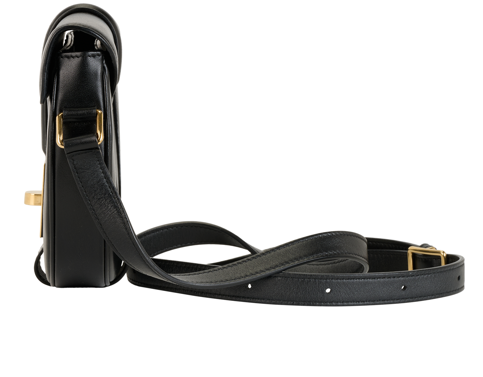 Small Besace 16, &pound;750, Handbags, Black, Leather, Bottom view